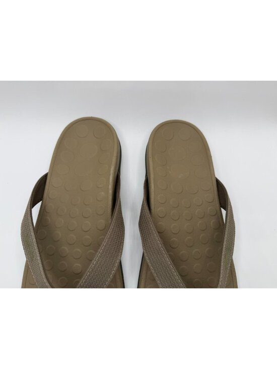 Vionic Wave Flip Flop Sandals Unisex MN 13/ WN 14 Khaki Mesh Ortho Arch Support main image 8